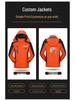 Customizable Logo Waterproof 3-in-1 Windbreaker: Thick, Outdoor Work Jacket for Autumn and Winter