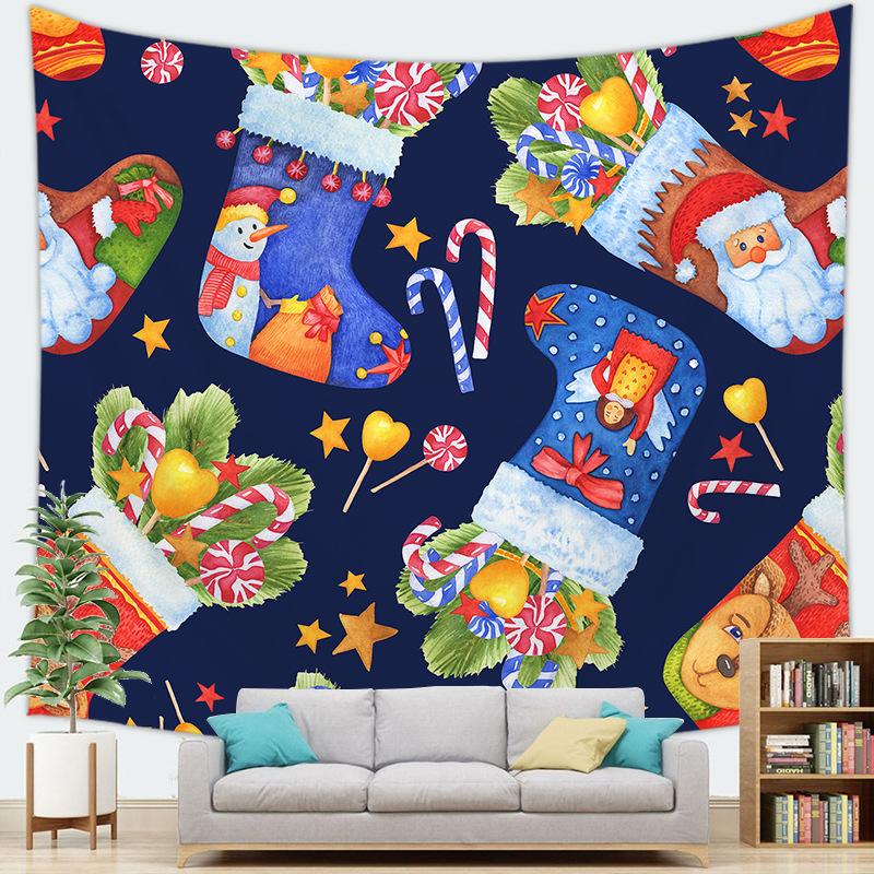

Christmas decoration cloth digitalprinted polyester tapestries living rooms bedrooms macrame wall hanging room decor aesthetic 74x94cm(29x37in)