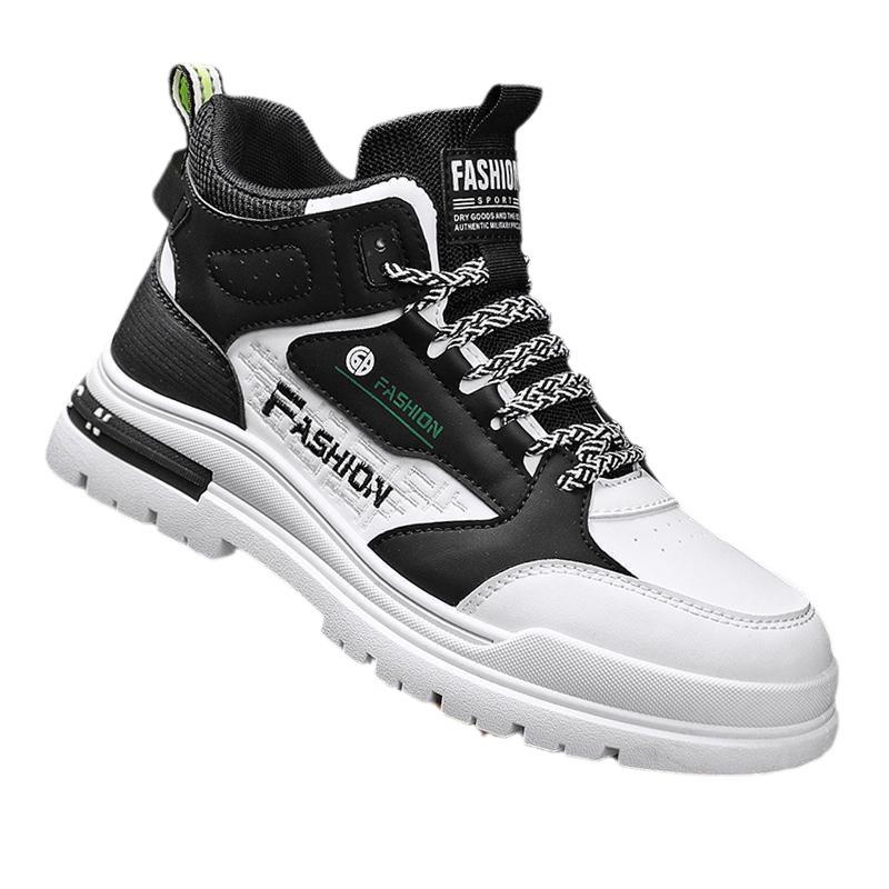 Autumn and winter men's shoes platform Martin boots fashion outdoor tooling shoes trend breathable high-top casual shoes