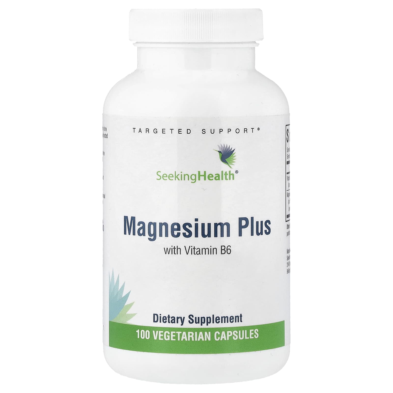

Magnesium Plus, Vitamin B6, 100 Veggie Capsules