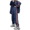 Trainingsanzug Set mit Lockerer Plus C2231A D.IIZOO Damen Koreanischer Stil Set, 2-teiliger Hoodie, Activewear, Freizeit, Sportbekleidung, Loungewear, Passform, Größen,