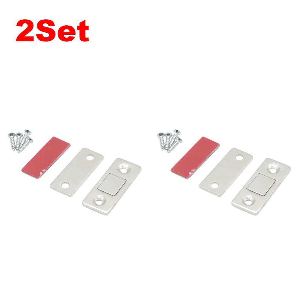 10-1Set Magnetic Cabinet Catches Door Stops Magnet Invisible Soft-Catch Ultra-Thin Anti-Rust Door Magnet with Screw for Home