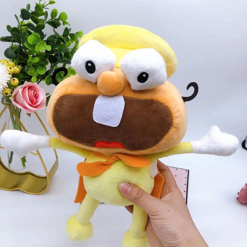 25cm Cartoon Anime Pizza Tower Peppino Plush Toys Cute Soft Stuffed Home Room Decor Dolls for Kid Birthday Xmas Gift