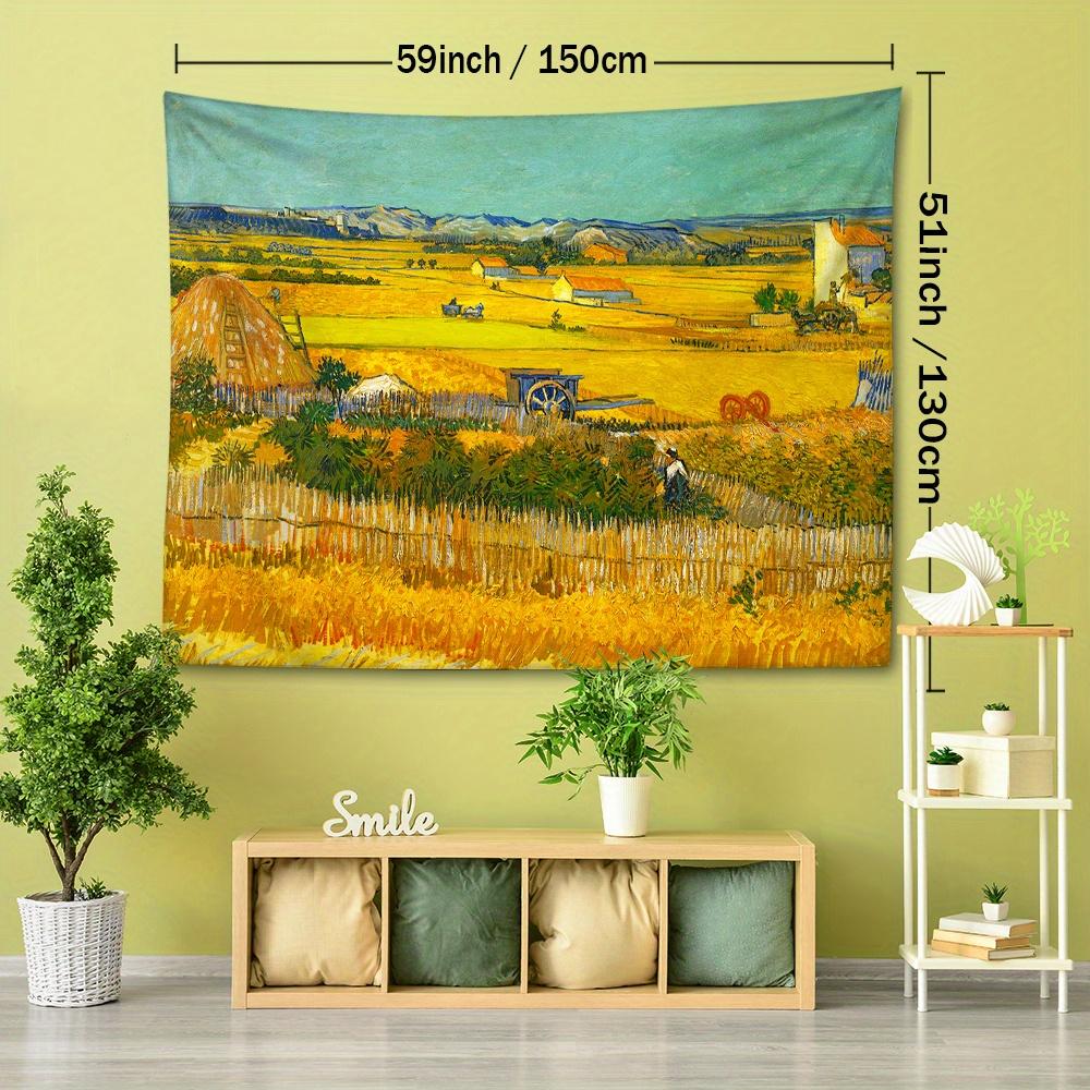Vibrant Medieval Oil Painting Tapestry - Durable, Lightweight Polyester Wall Hanging for Living Room & Bedroom Decor with Easy Care