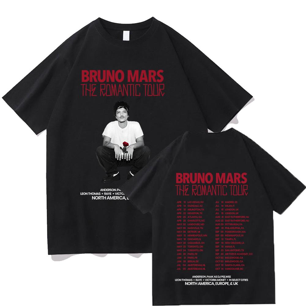 Tour Tee Bruno Mars The RoUnisextic Bruno Mars  CottonTshirt Unisex Youth Adult Tshirt Concert Outfits  Comfort Chic Tops S