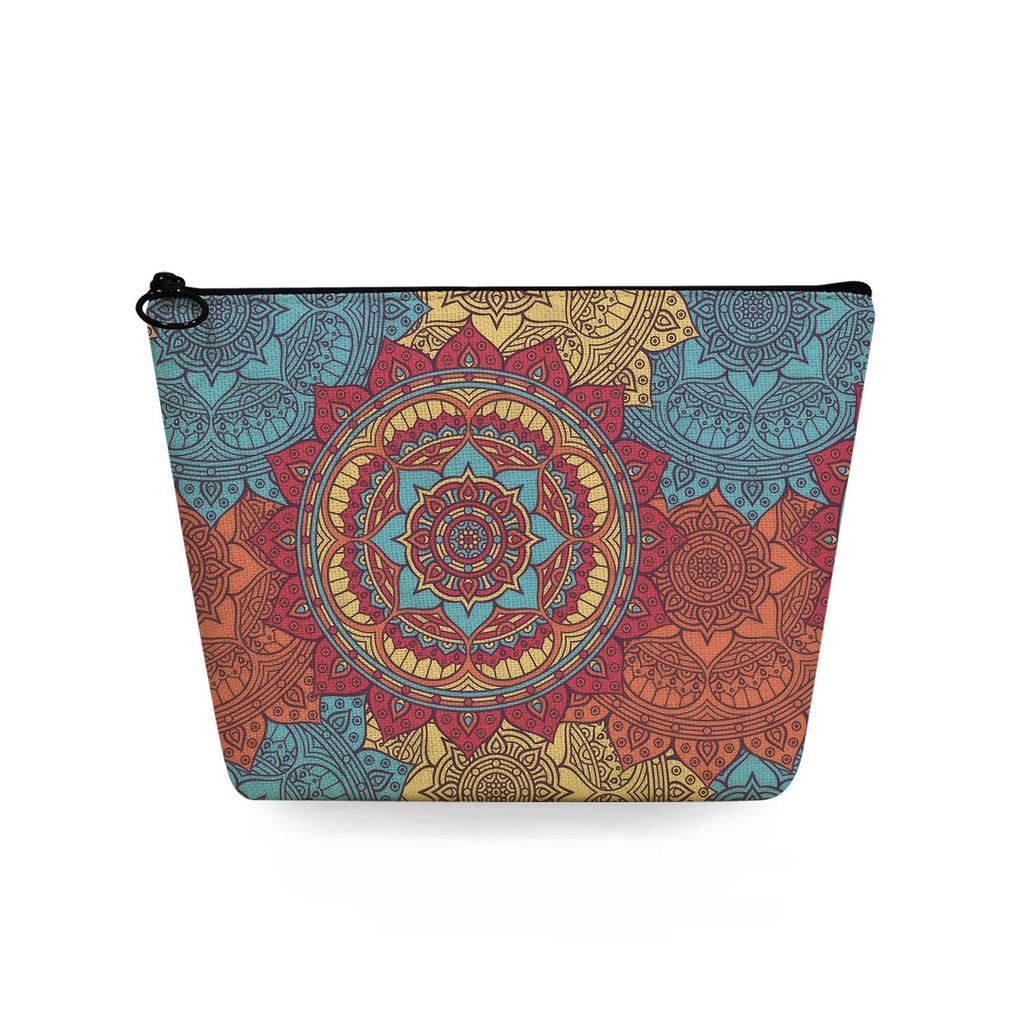 Women Flower Print Cosmetic Bag Toiletries Organize Travel Storage Case 6741 KTB