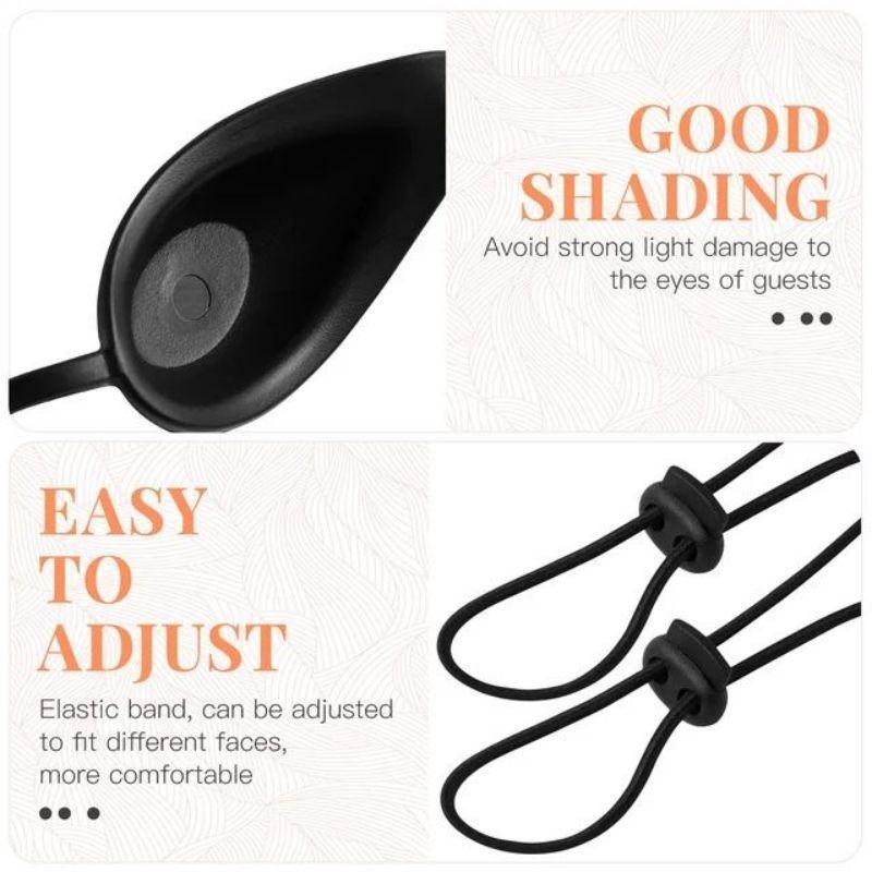 Beauty Goggles Protective Glasses Safety Silicone Eye Mask IPL Blackout Eye Protection Beauty Hair Machine Eye Mask Black