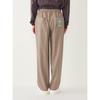 [Ships Colors] Machine Washable TR Tapered Wide Trousers Can Be Set Up Men's 213130127 Beige S