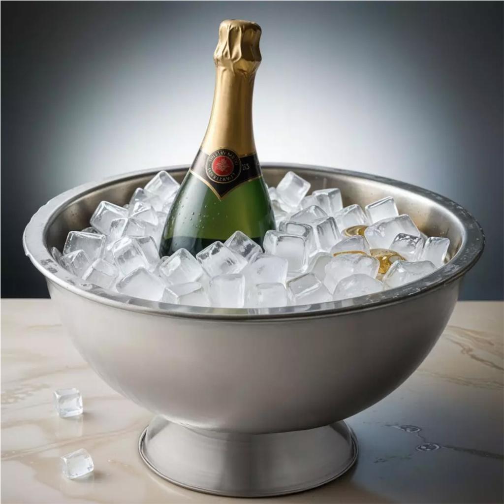 Kinghoff Kh-1372 Steel Cooler Bowl For Cooling Alcohol