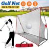 Lacquer 600D Oxford Cloth Portable Golf Hitting Practice Net Driving Training Aids With Carry Bag Black 300 X 210 X 91cm