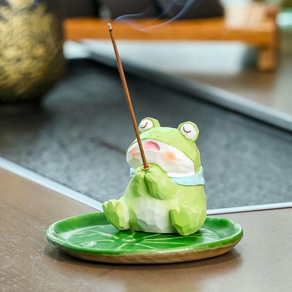 Frog Bear Panda Incense Stick Holder Resin Crafts Incense Holder Zen Incense Burner  Living Room