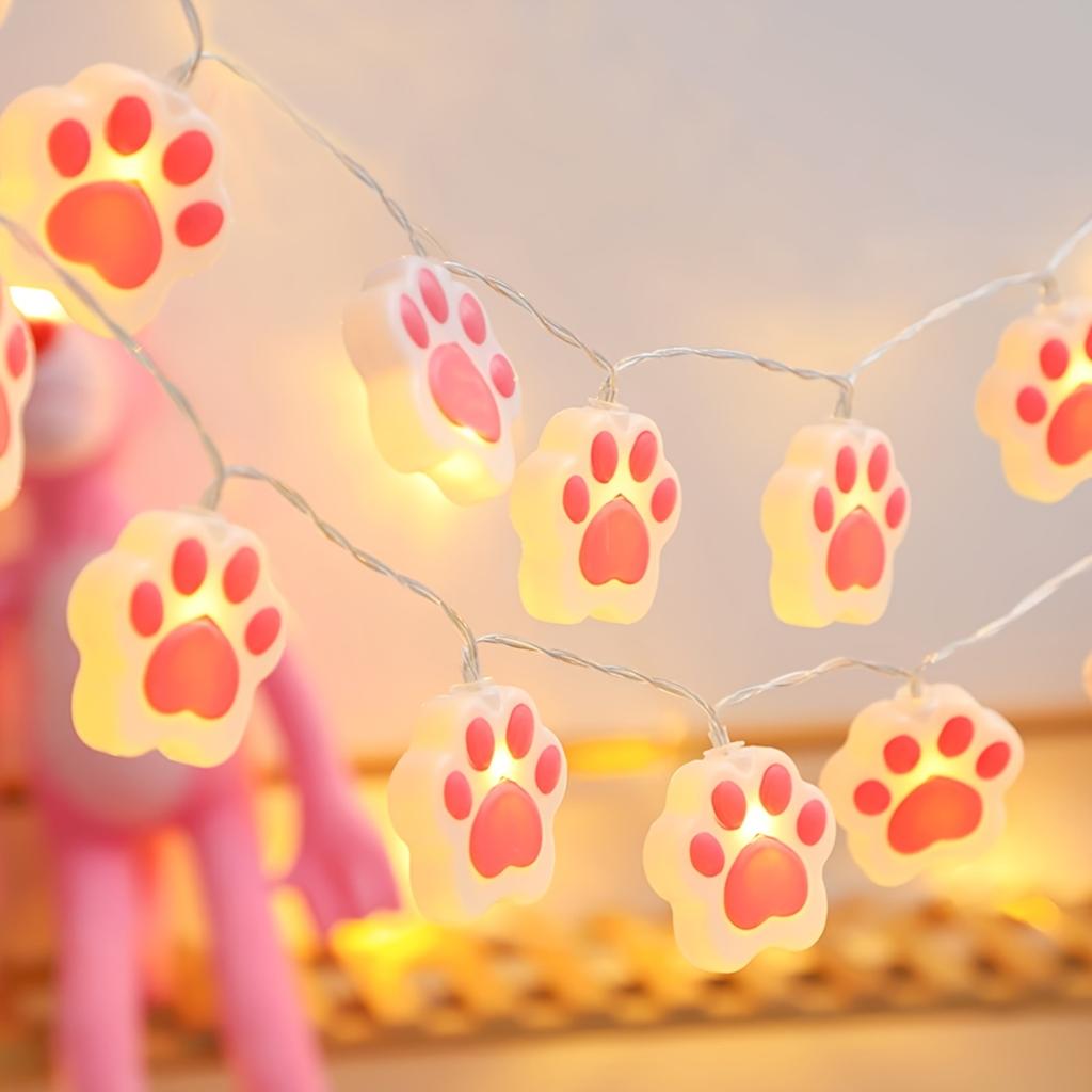 Pink Heart-shaped Claw Shaped Light String Suitable for Family Rooms and Interior Decoration Scenes, birthdays,Mother's Day,Thanksgiving,Christmas