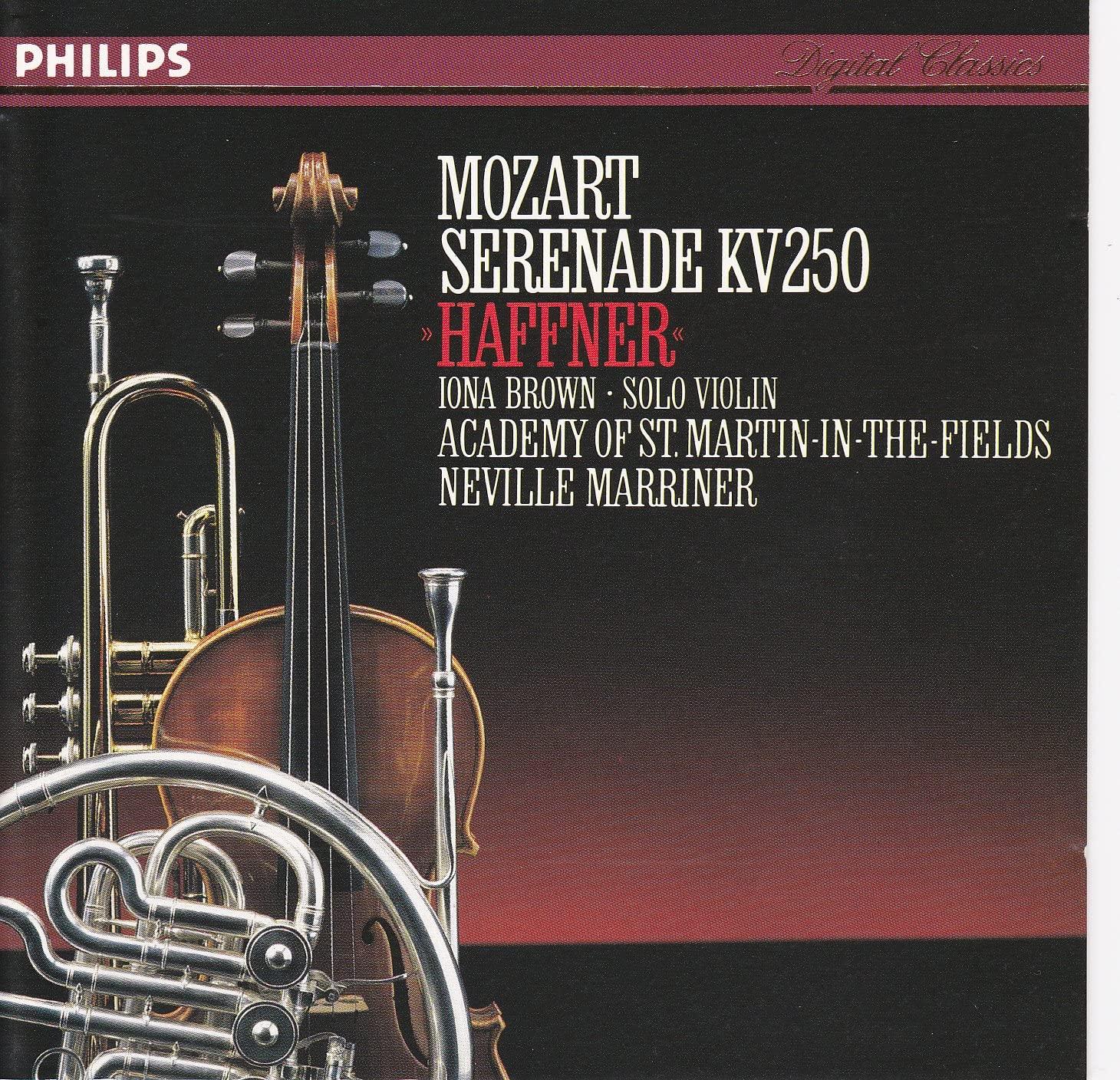 

CD MOZART, BROWN, MARRINER; AMF - Haffner Serenade 4161542 Philips UK Classical Used