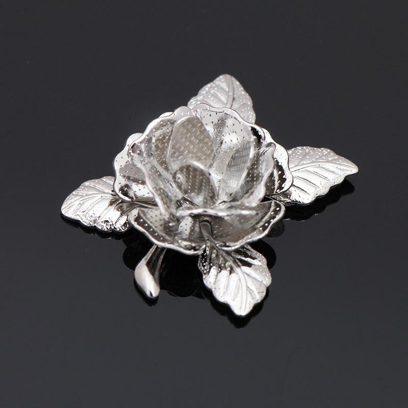 10pcs 20mm Gold Plated Flower Beads Caps Filigree Charms Copper Materials for Earrings Brooch Jewelry Making Wholesale DIY