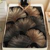 1Pc Ginkgo Leaves Print Flannel Blanket, High Quality Comfortable for All Seasons, Home Decor, Warmth and Comfort, Perfect for Christmas Gifts W63