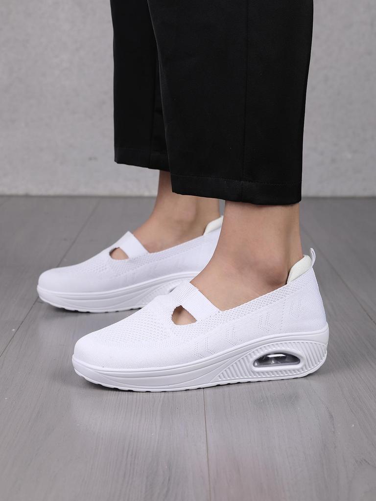 Women's Mesh Summer Rocking Shoes with Velcro and Breathable Air Cushion