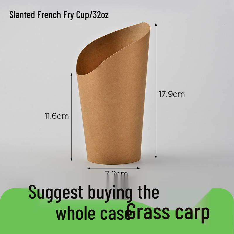 Disposable Kraft Paper French Fries and Snack Box