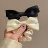 Korean Handmade Large Intestine Hair Tie - High Ponytail Rubber Band with Sausage Bow, Elegant Hair Accessory for Women