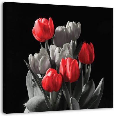Canvas Print, Bouquet of Red Tulips