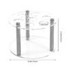 Clear Acrylic Round 7 Slot Organizers For Flavor Cartridges Space Saving Storage Solution