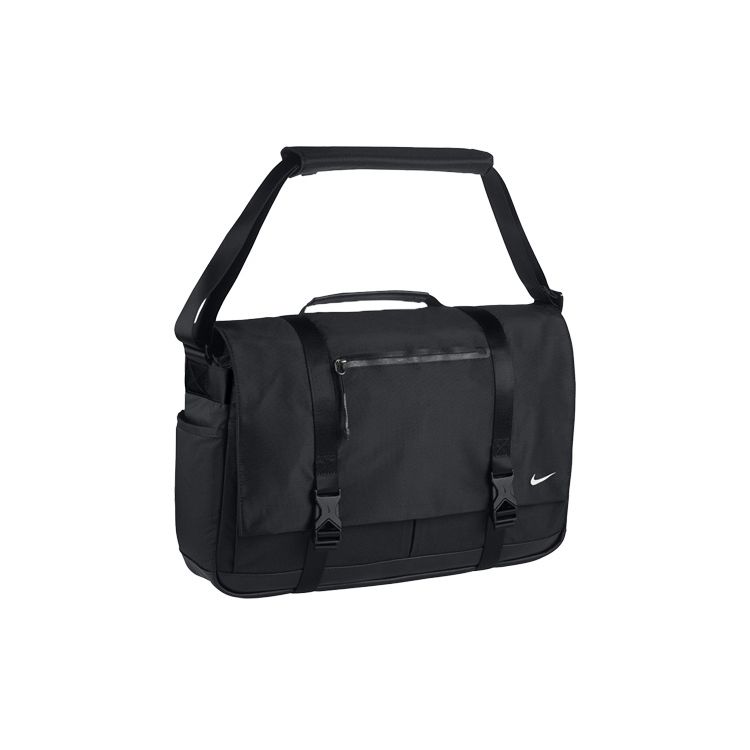 

Nike Solid Color Large Capacity Brand Logo Nylon Tote Shoulder Crossbody Bag Unisex Bags Black PBZ745-010 Black
