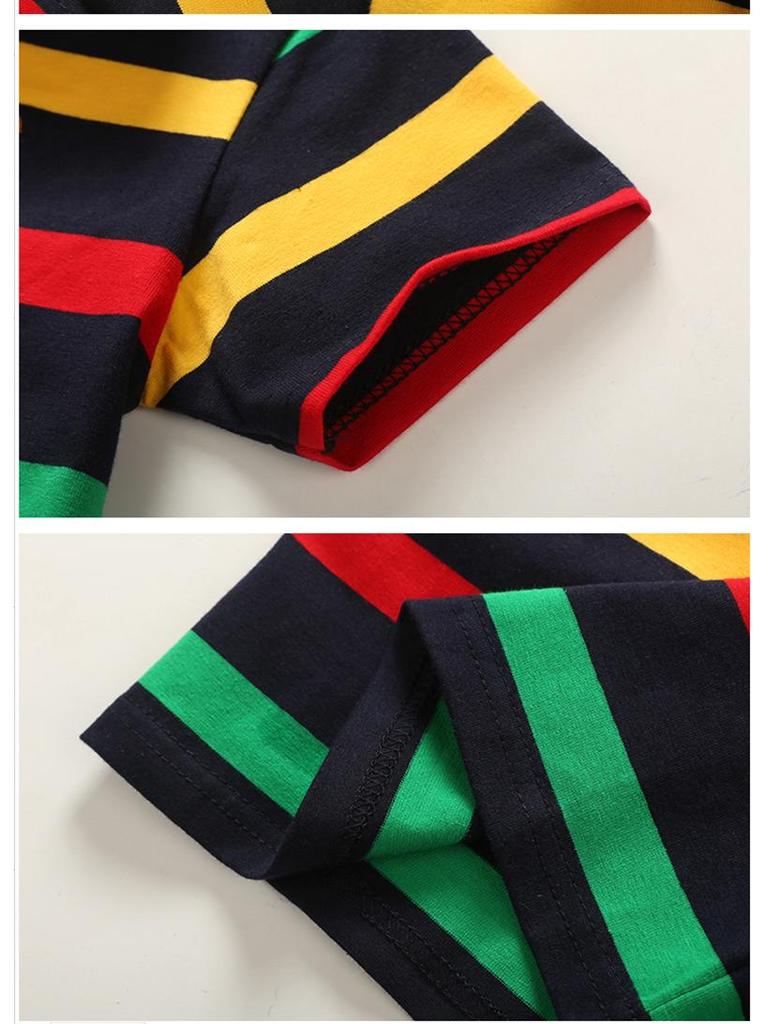 Korean Style Polo Shirt: Short-Sleeved, Pure Cotton, Unisex for Men, Women & Kids