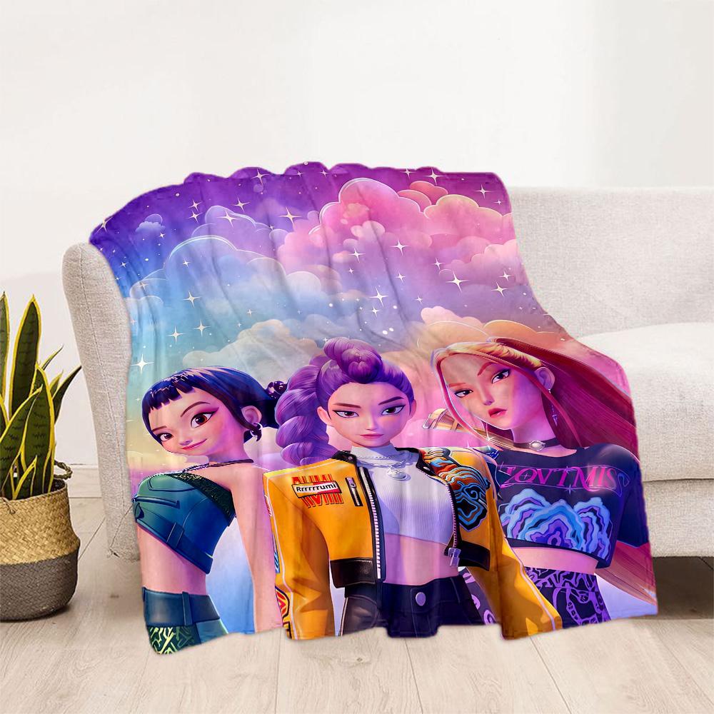 Fantasy Warrior Trio Blanket Comfortable Suitable for Bedding Bed Chair Four Seasons Universal Stylish Decor