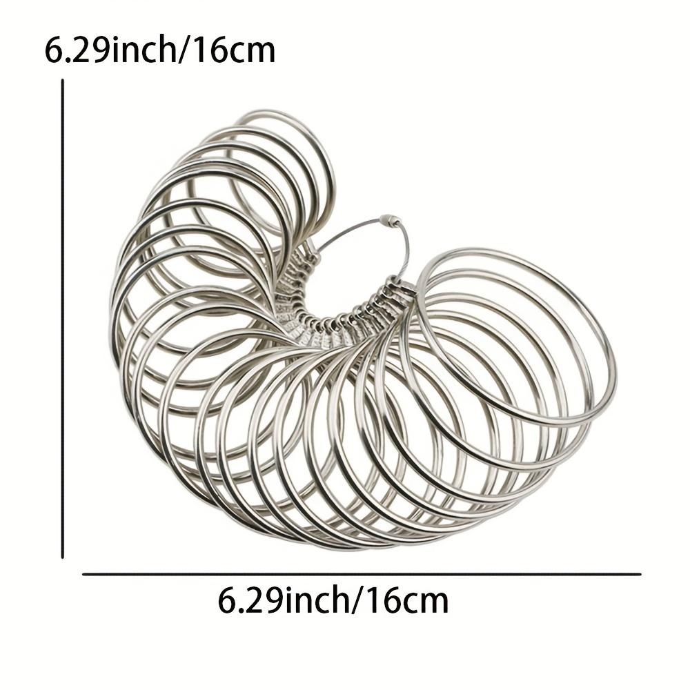 US-Größen 1-27 Armband Handgelenkumfang Messwerkzeug Metall Juwelier Präzises Praktisches Bequemes Schmuckmesswerkzeug