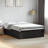 VidaXL Bed Frames Black 150x200 Cm Engineered Wood, Bedroom Furniture, Bed Base, Panel Bed, Bed, Bed 3280917