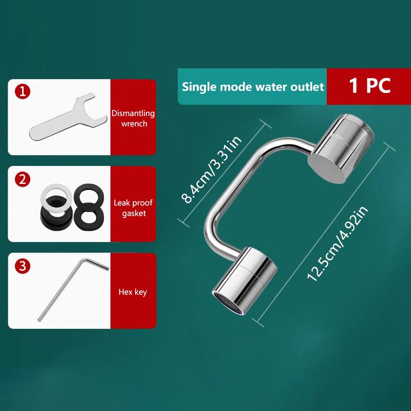 1080° Faucet Extender For Bathroom Sink,Kitchen Faucet Aerator,Faucet Extender For Kids,2 Spray Modes,Aerator For Sink Faucet
