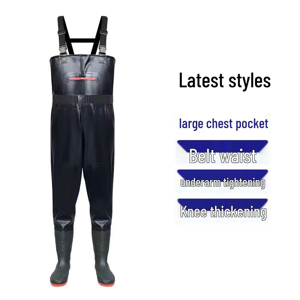 Waterproof Wear-Resistant Fishing Waders with Non-Slip Boots