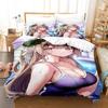 3D Kawii Girls Uma Musume Pretty Derby Bedding Set Single Twin Full Queen King Size Bed Set Adult Kid Bedroom Duvetcover Sets
