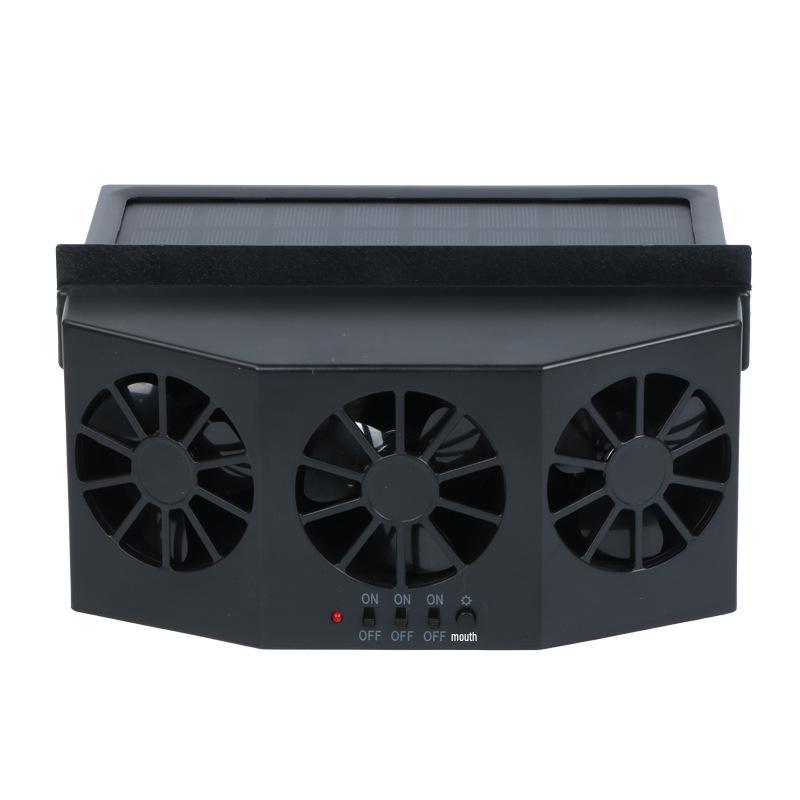 Summer Solar Car Cooling Fan: Ventilates and Circulates Interior Air