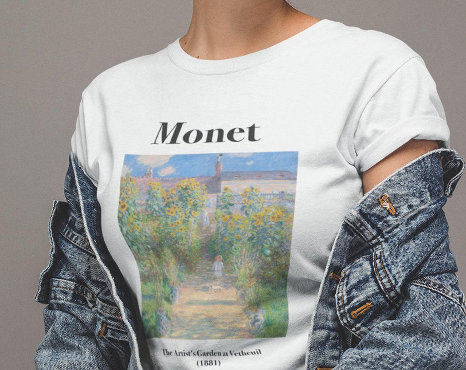 Monet T-Shirt: The Artist s Garden at Vétheuil Painting 3XL