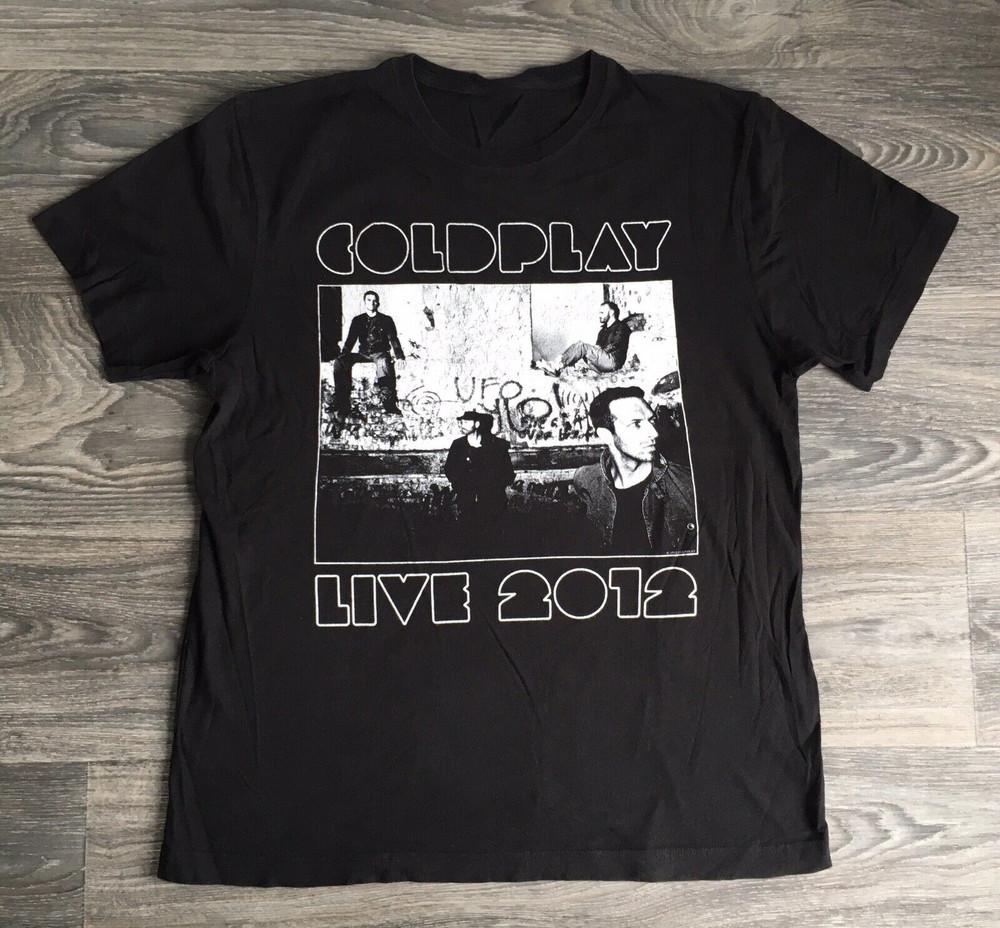 Coldplay 2012 Live Tour Shirt Band T-Shirt Unisex All Size S To 5XL 1L586 Unisex T-Shirt L