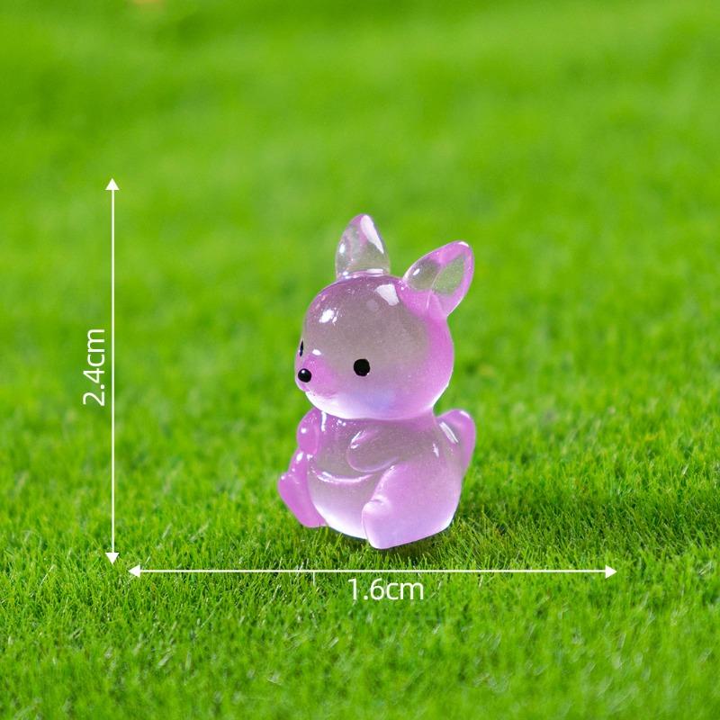 

Микро-ландшафт Светящиеся в темноте Куклы Кенгуру Милые Садовые Ландшафтные Декоративные Аксессуары мини Безделушки Luminous Kangaroo фиолетовый