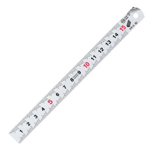 

Niigata Seiki SK Catch-Up Scale, Made in Japan, 15cm, CU-15KD, Silver Finish, JIS Standard