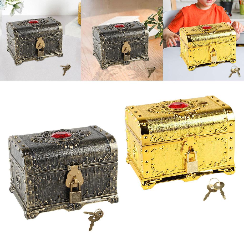 Pirate Treasure Chest Decoration Multifunction Adventurous Treasure Box for Boys Girls Kids Prizes Children Practical Gifts
