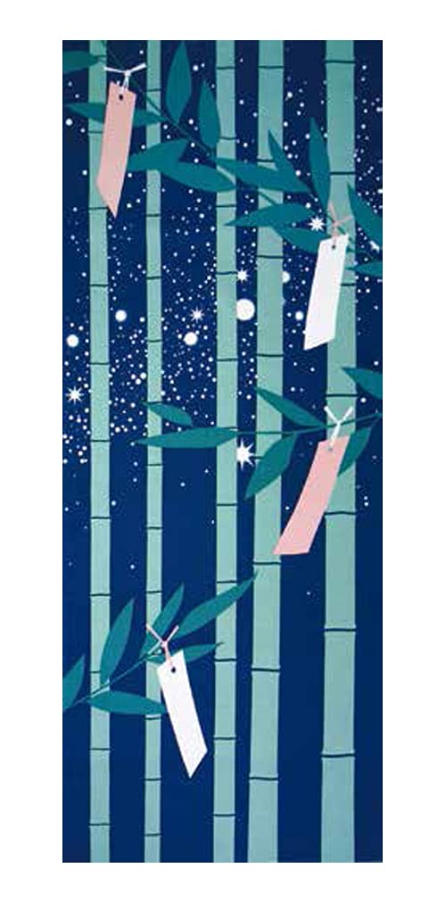 

Сезонная цветная ткань Tenugui Сделано в Японии [Sarasa] sy-59 (Июль Танабата)