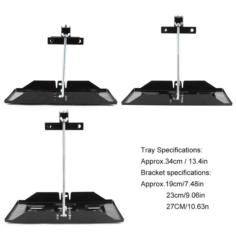 Battery Hold Bracket Battery Tray Bracket Storage Battery Holder Tray Mount Hold Down Clamp Bracket Kit Car Accessory