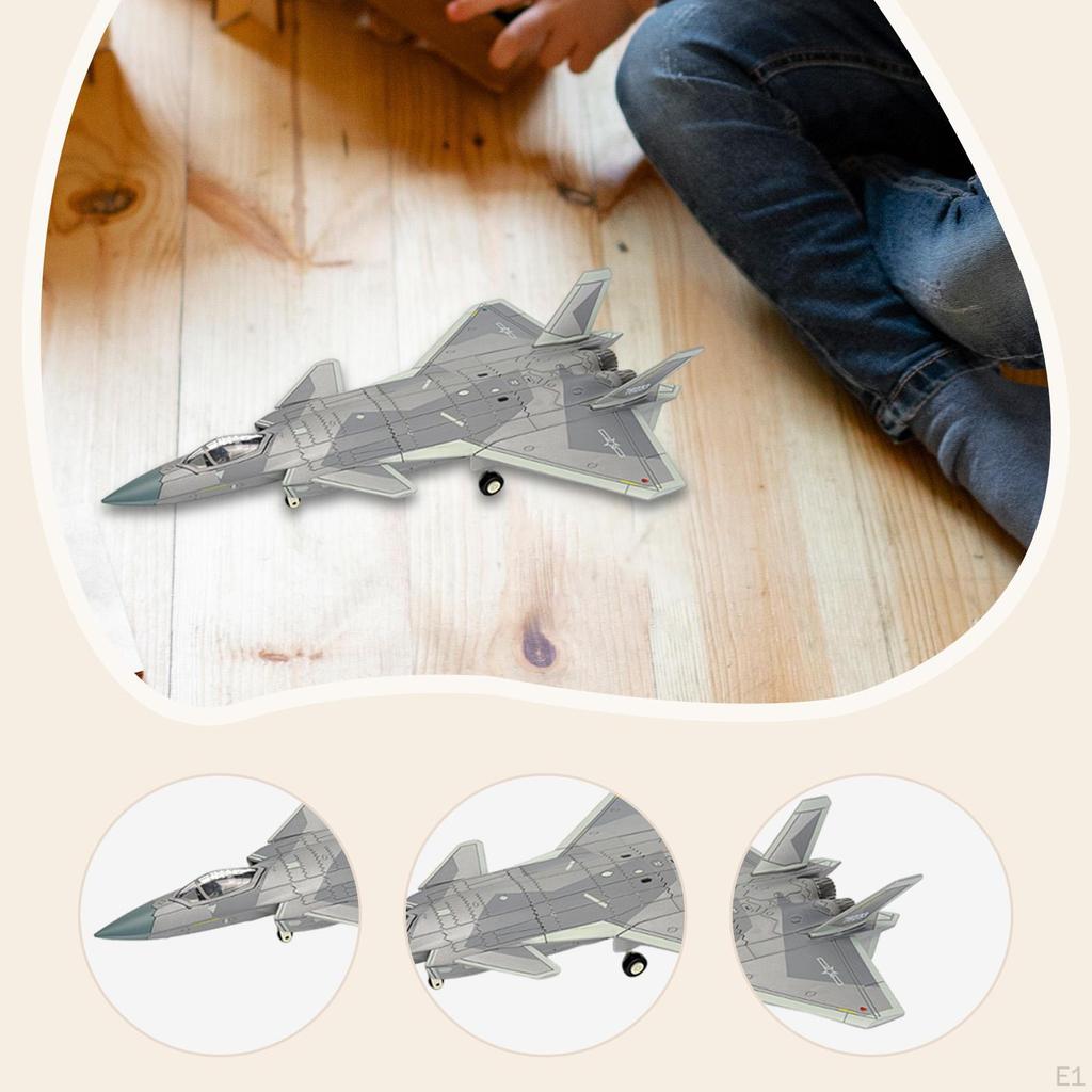 1:72 J20 Fighter Aircraft Model, Decoration, for Self-Assembly, Home Assembly Model