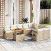 VidaXL Garden Lounge Set with Cushions 10 Pcs, Patio Sofas, Patio Furniture Set, Outdoor Furniture, Beige 3271912