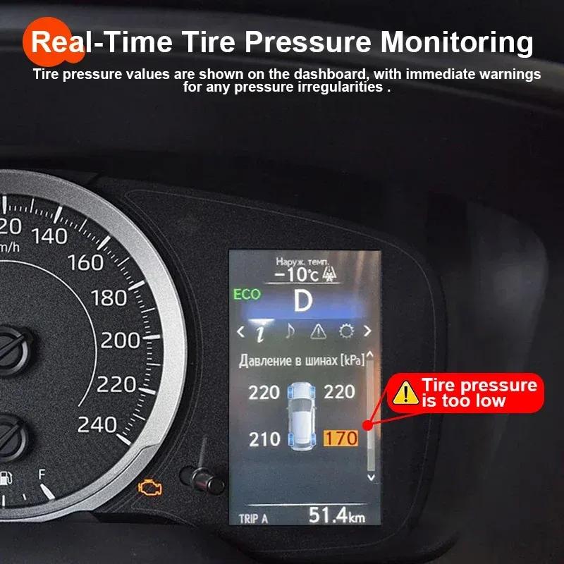 Car TPMS Tire Pressure Monitoring System Pressure Monitor Security Alarm For Toyota Corolla Altis Cross 2019 2020 2021 2022 2023