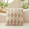 New Thai Rabbit Velvet Same Style Solid Color Plush Pillow Cover Square Cushion Leather