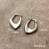 Geometric Women'S Ear Buckles In Dongdaemun, Korea, Simple Metal Cold Wind Earrings, Irregular Retro Earrings