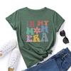 IN MY MOM Cotton T-Shirt Short Sleeve Round Neck Women 2d Print Tops