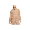 Fleecegefütterte Trichterhalsjacke mit Logoprint Damenjacke Mais DO7761-200