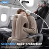 Inflatable Travel Pillows Portable Foldable Inflatable Sleeping Pillow with Storage Bag Airplane Neck Pillow Office Nap Pillows