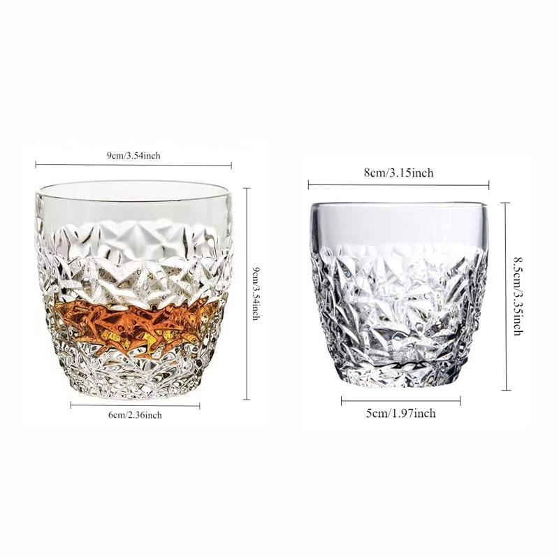 Christmas Gifts High-appearance-level Water Cups Creative Crystal Glass Beer Spirits Cups Bar Whisky and Foreign Wine Glasses