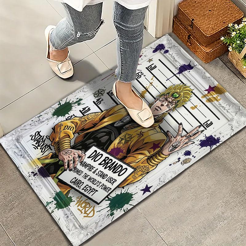Jojos Bizarre Adventure Teppich Teppich für Wohnzimmer Schlafzimmer Zuhause Sofa Dekoration Kinder Spielen Rutschfeste Bodenmatte